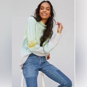 NEW Anthropologie Perri Ombre Tunic Sweater Size Small Loose Fit NWT MSRP $148